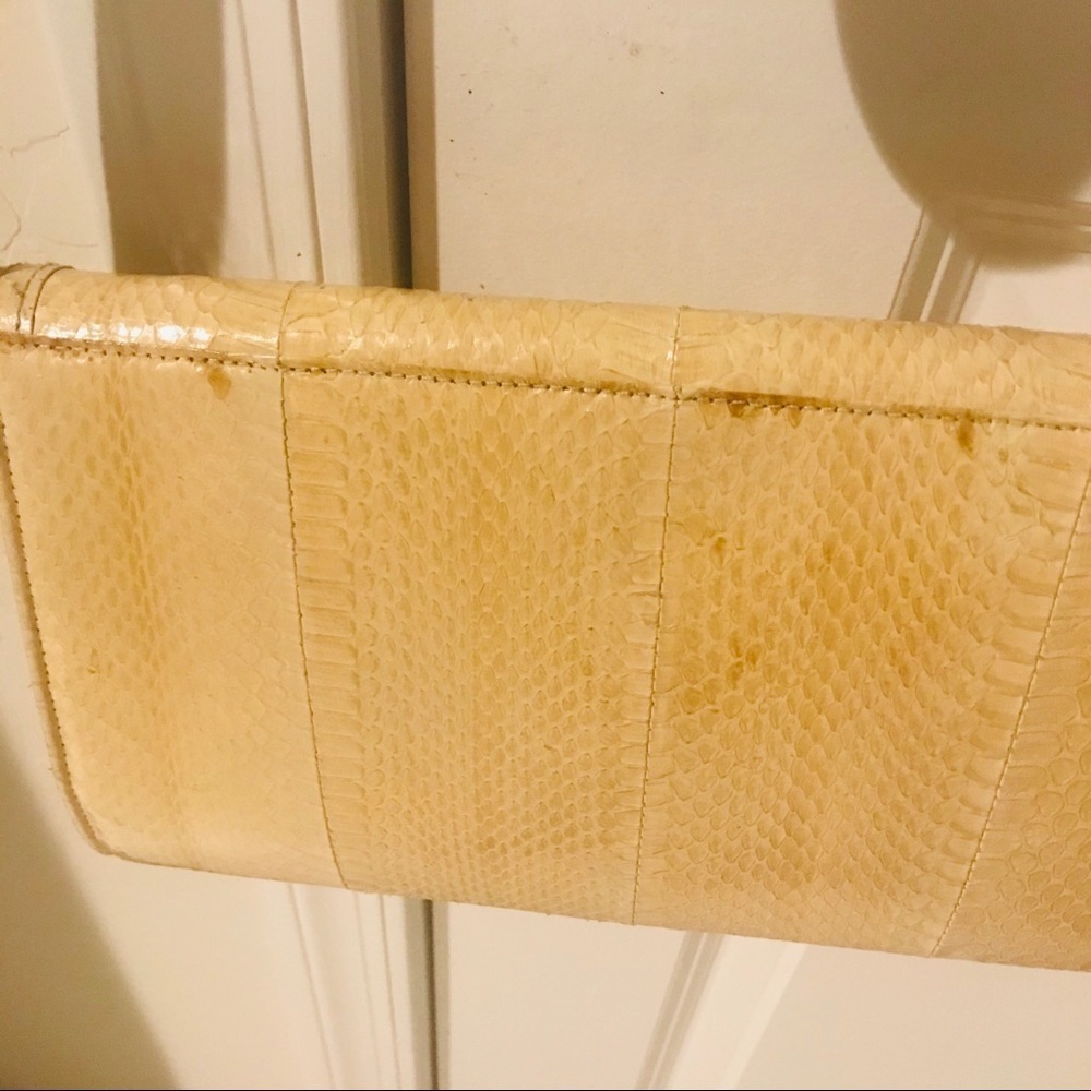 Vintage Snakeskin Leather Shoulders  Bag - Picture 6 of 15